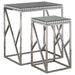 Five Star Furniture - Betsy 2-piece Mirror Top Nesting Tables Silver image