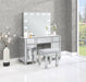 Five Star Furniture - Allora 9-drawer Mirrored Storage Vanity Set with Hollywood Lighting Metallic image