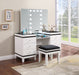 Five Star Furniture - Talei 6-drawer Vanity Set with Hollywood Lighting Black and White image