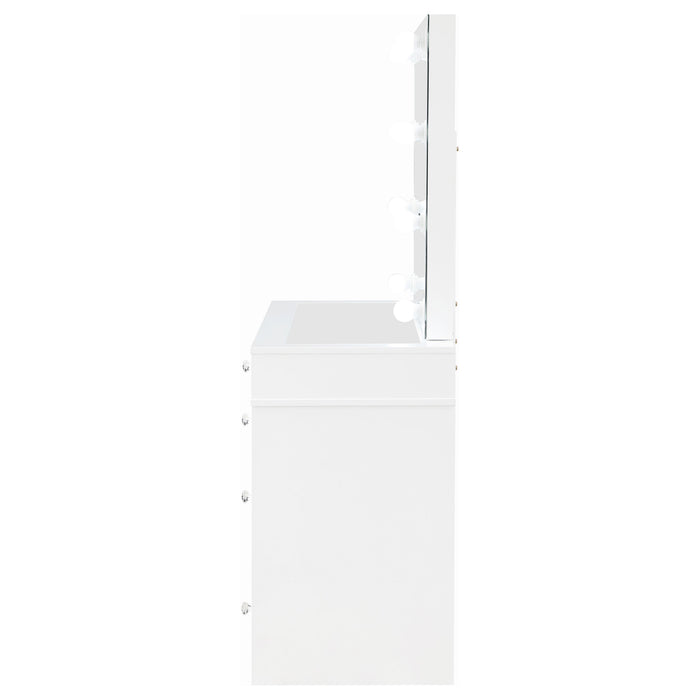 Five Star Furniture - Regina Makeup Vanity Table with LED Mirror and Stool