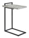 Five Star Furniture - Maxwell C-shaped Accent Table Cement and Gunmetal image