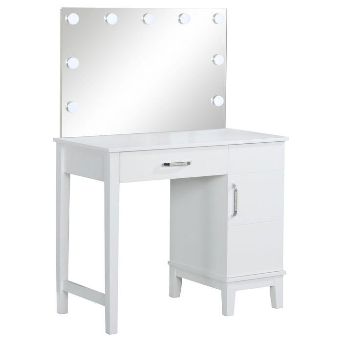 Five Star Furniture - Elijah Makeup Vanity Table with LED Mirror and Stool