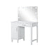 Five Star Furniture - Elijah Vanity Set with LED Lights White and Dark Grey image