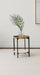 Five Star Furniture - Adhvik Round Accent Table with Marble Shelf Natural and Black image