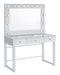 Five Star Furniture - Umbridge 3-drawer Vanity with Lighting Chrome and White image