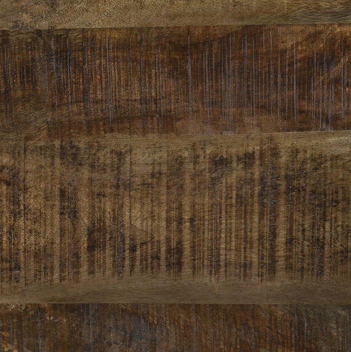 Five Star Furniture - Aurora Round Accent Table with Drum Base Natural and Black