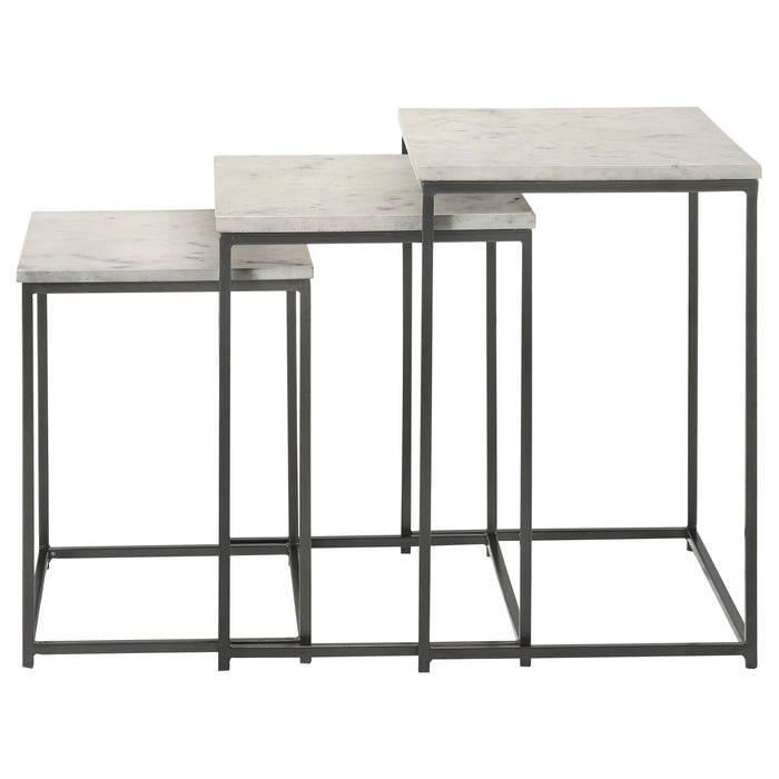 Five Star Furniture - Medora 3-piece Nesting Table with Marble Top