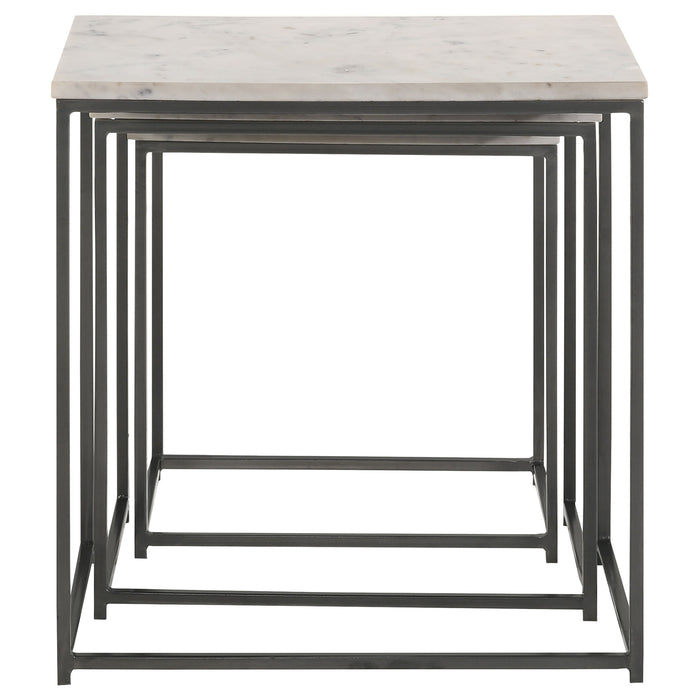Five Star Furniture - Medora 3-piece Nesting Table with Marble Top