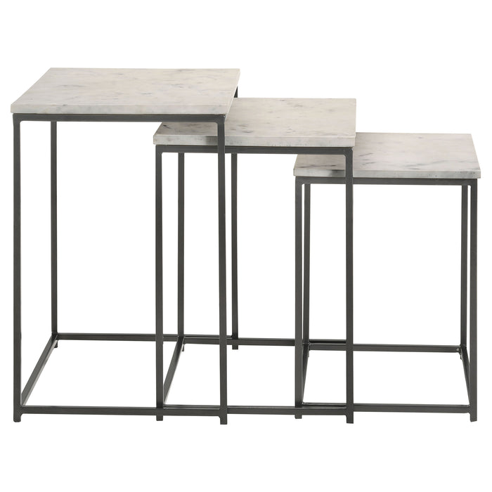 Five Star Furniture - Medora 3-piece Nesting Table with Marble Top