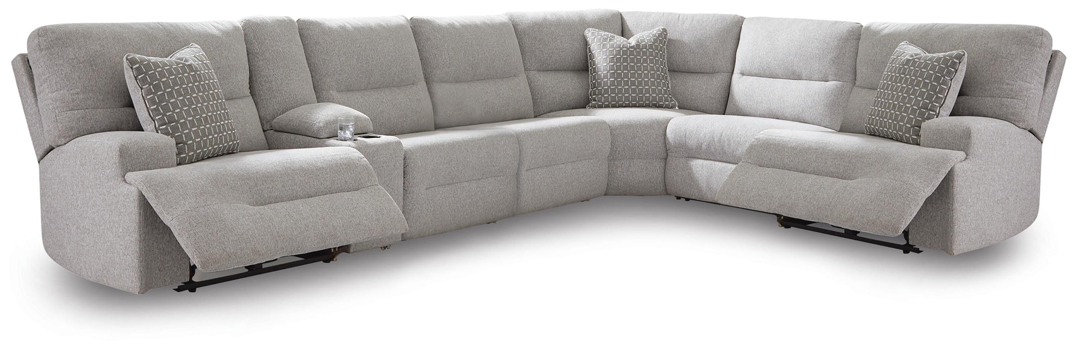 Five Star Furniture - Acklen Place Power Sectional Reclining Sofa with Storage Console
