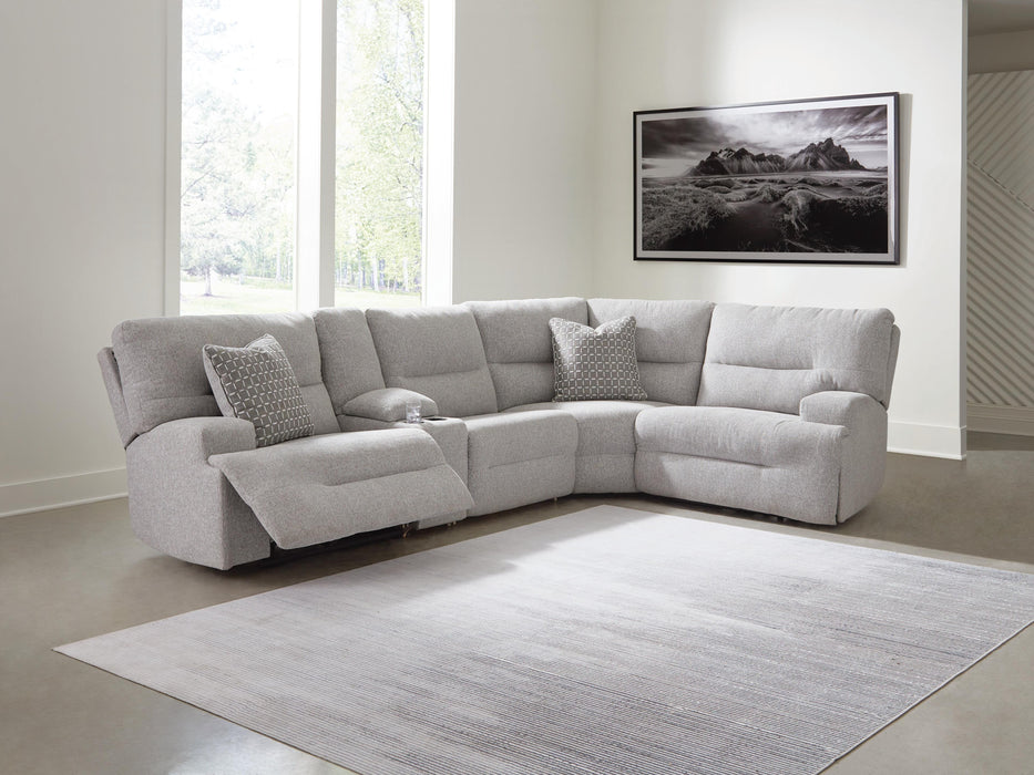Five Star Furniture - Acklen Place Power Reclining Sectional with Storage Console