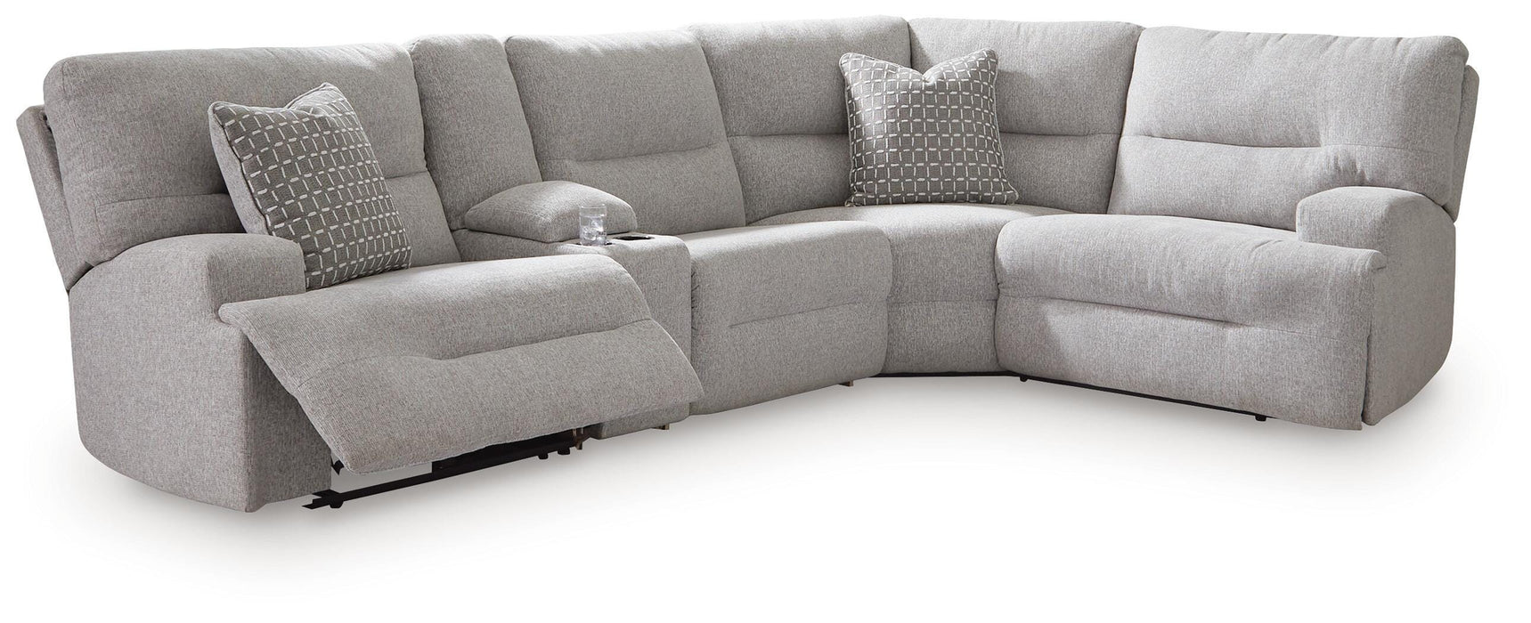 Five Star Furniture - Acklen Place Power Reclining Sectional with Storage Console