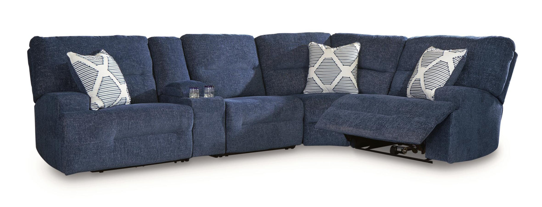 Five Star Furniture - Acklen Place Power Reclining Sectional with Storage Console