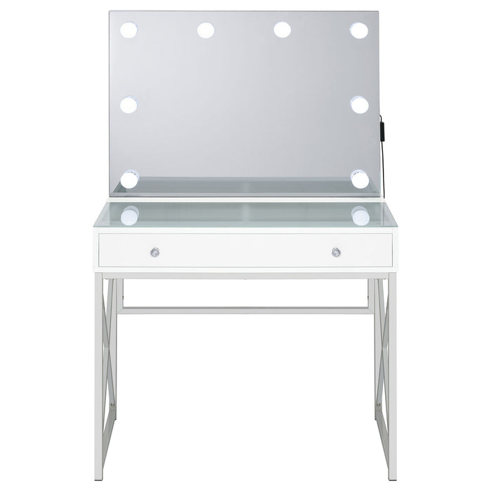 Five Star Furniture - Eliza Makeup Vanity Table with LED Mirror and Stool