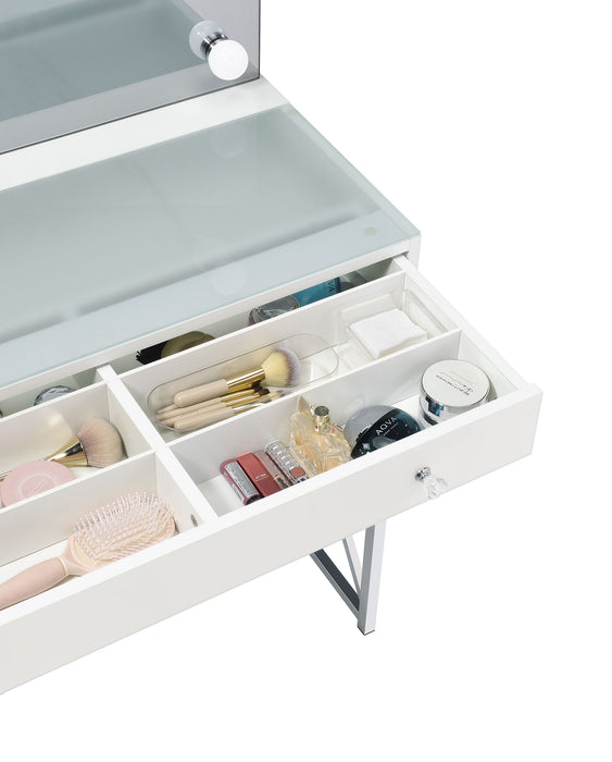 Five Star Furniture - Eliza Makeup Vanity Table with LED Mirror and Stool