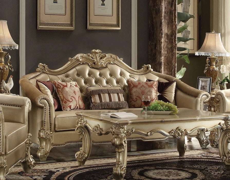 Five Star Furniture - Acme Dresden Sofa in Gold Patina 53120