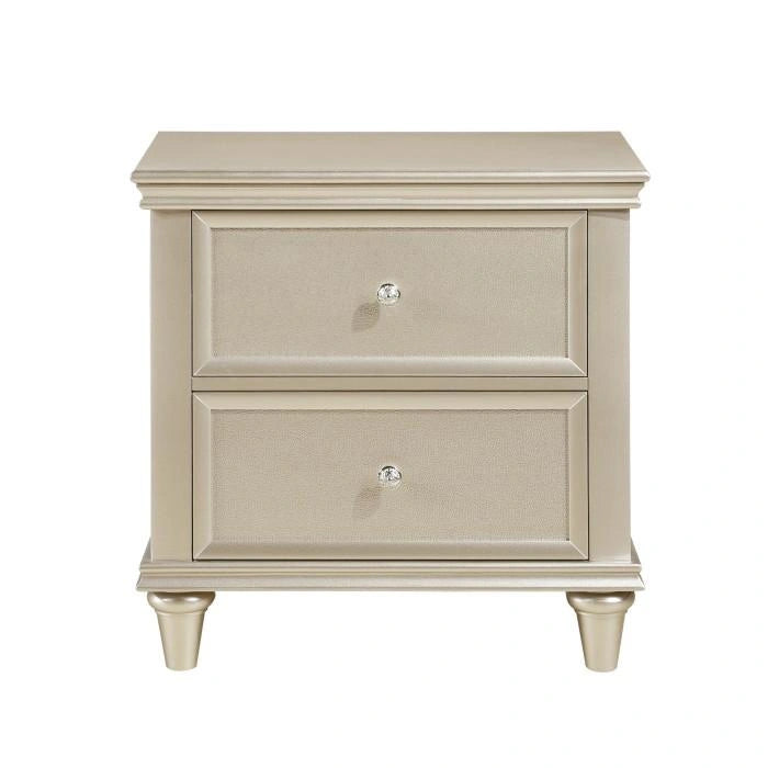Five Star Furniture - Celandine 2 Drawer Nightstand in Silver 1928-4
