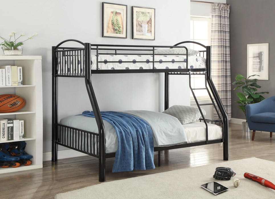 Five Star Furniture - Cayelynn Black Bunk Bed (Twin/Full)