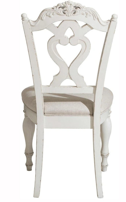 Five Star Furniture - Cinderella Chair in Antique White with Grey Rub-Through 1386NW-11C