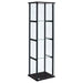 Five Star Furniture - Cyclamen 4-shelf Glass Curio Cabinet Black and Clear image