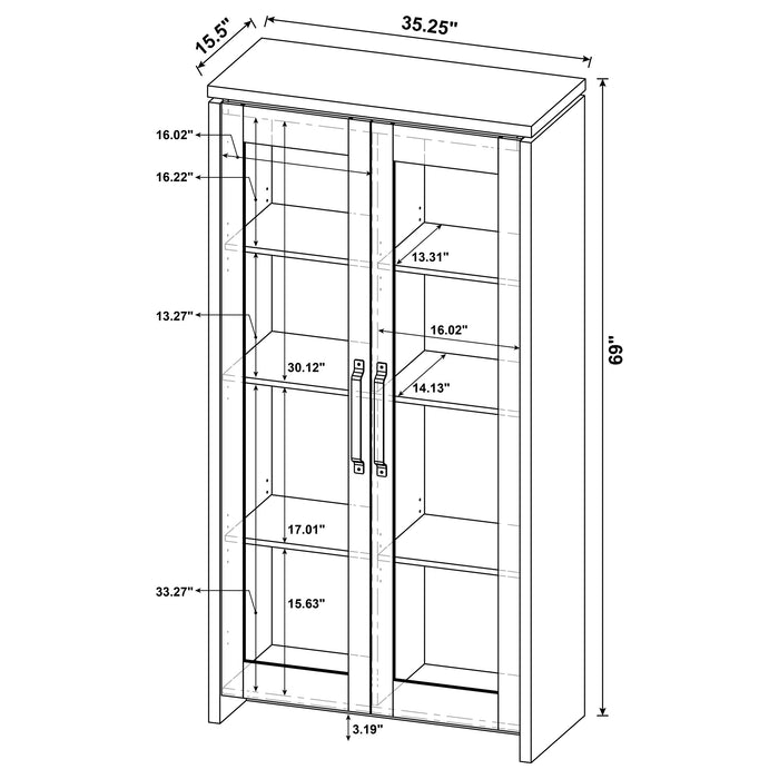 Five Star Furniture - Alejo Tall Display Cabinet