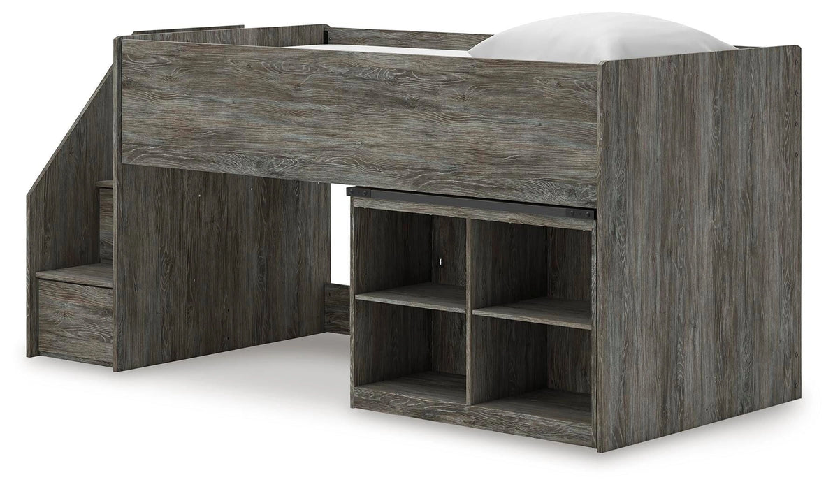 Five Star Furniture - Frandern Loft Bed with Bookcase Storage