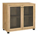 Five Star Furniture - Mchale Accent Cabinet with Two Mesh Doors Golden Oak image