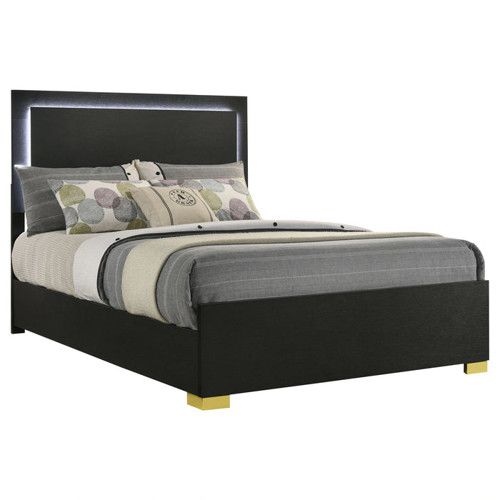 Five Star Furniture - Marceline Panel Bed with LED Lighting