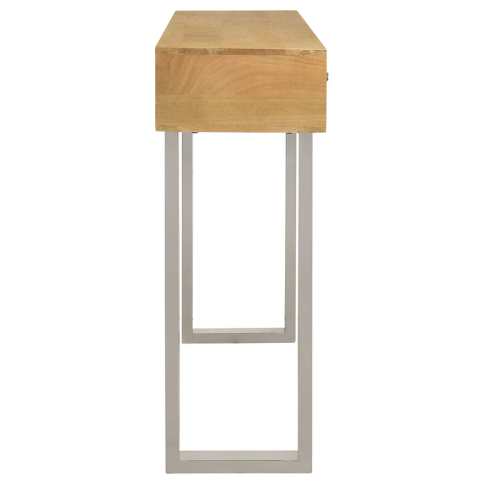 Five Star Furniture - Draco Console Table with Hand Carved Drawers Natural