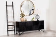 Five Star Furniture - Riddell 4-door Accent Cabinet Black image