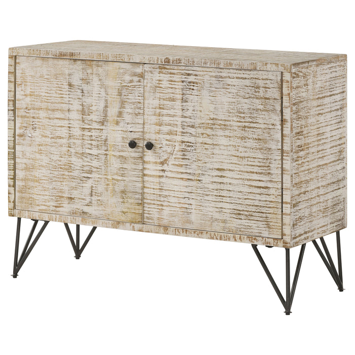 Five Star Furniture - Maille 2-door Accent Cabinet White Washed