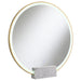 Five Star Furniture - Jocelyn Round Table Top LED Vanity Mirror White Marble Base Gold Frame image