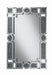 Five Star Furniture - Jackie Interlocking Wall Mirror with Iridescent Panels and Beads Silver image