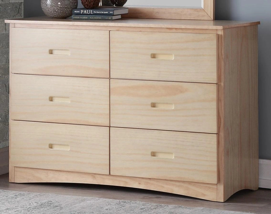Five Star Furniture - Bartly 6 Drawer Dresser in Natural B2043-5