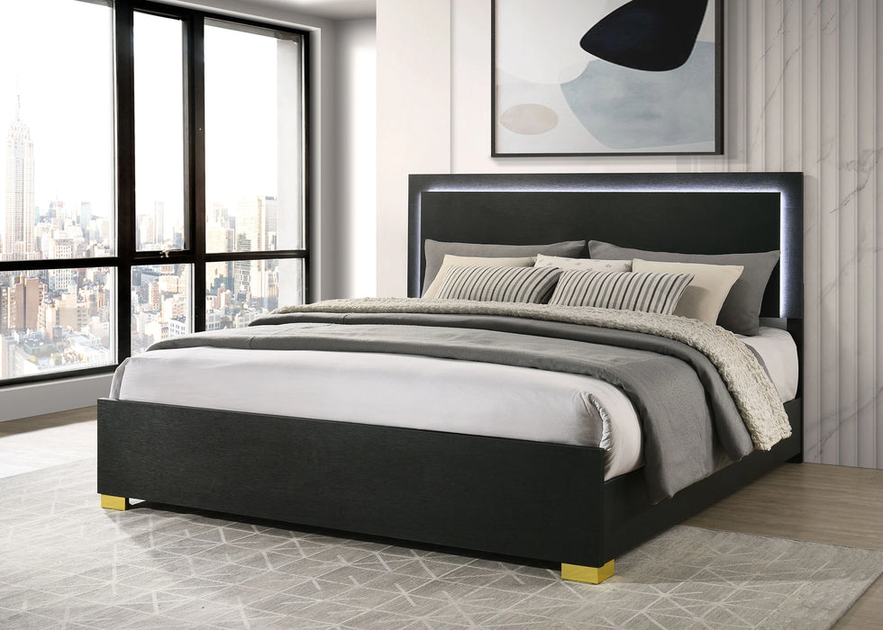 Five Star Furniture - Marceline Panel Bed with LED Lighting
