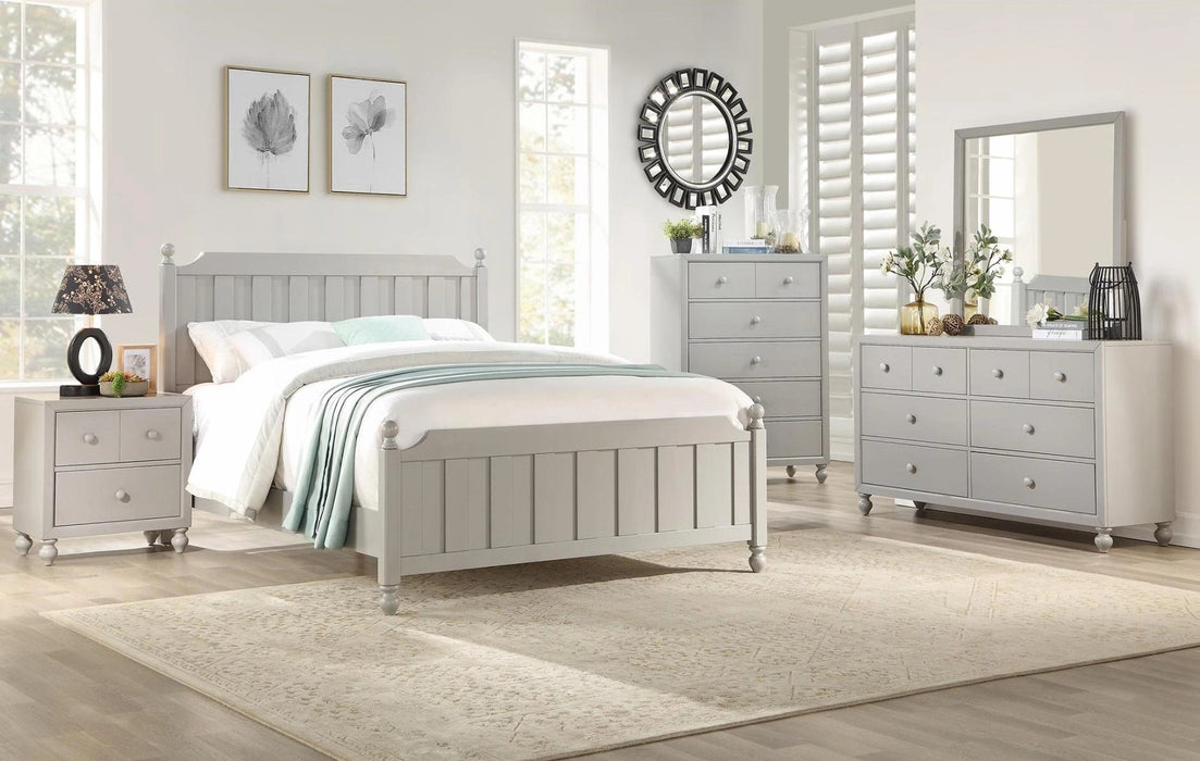 Five Star Furniture - Wellsummer 2 Drawer Nightstand in Gray 1803GY-4
