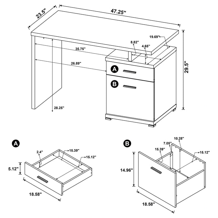 Five Star Furniture - Irving Computer Desk