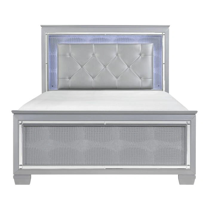Five Star Furniture - Allura Queen Panel Bed in Silver 1916-1*