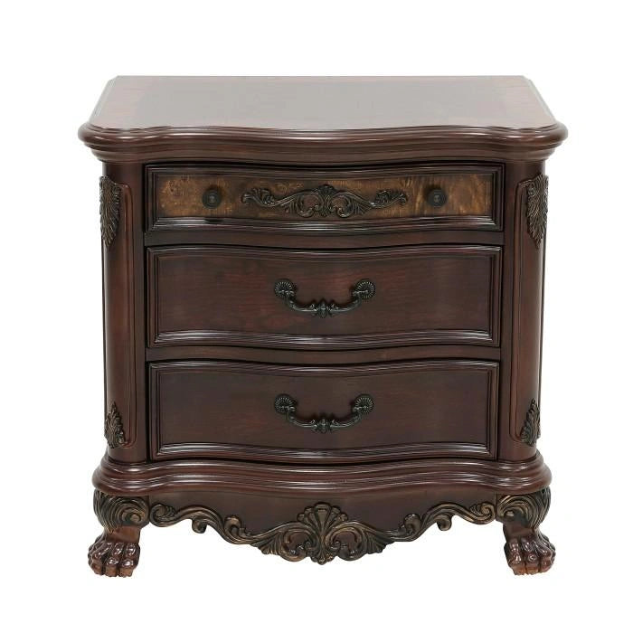 Five Star Furniture - Deryn Park 3 Drawer Nightstand  in Cherry 2243-4