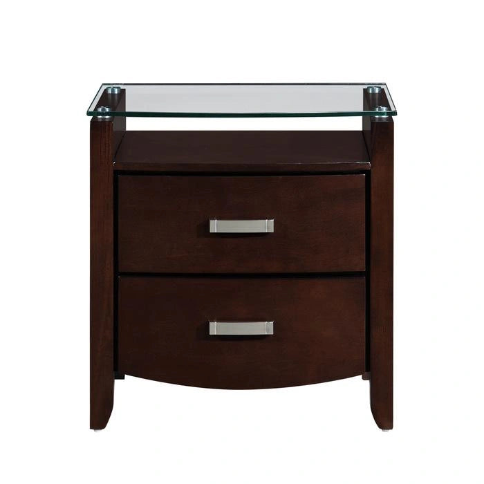 Five Star Furniture - Lyric 2 Drawer Nightstand in Dark Espresso 1737NC-4