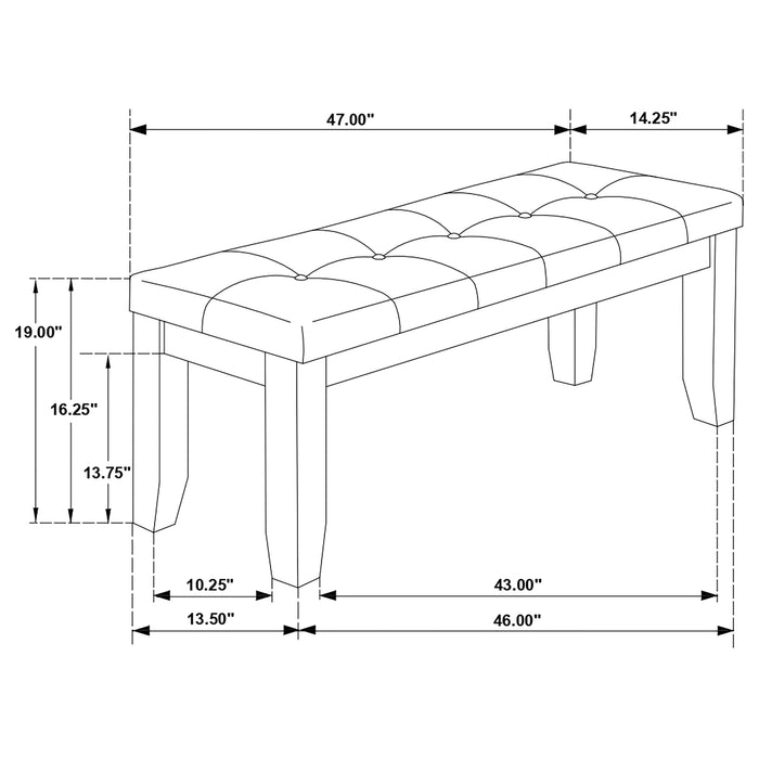 Five Star Furniture - Dalila Dining Bench