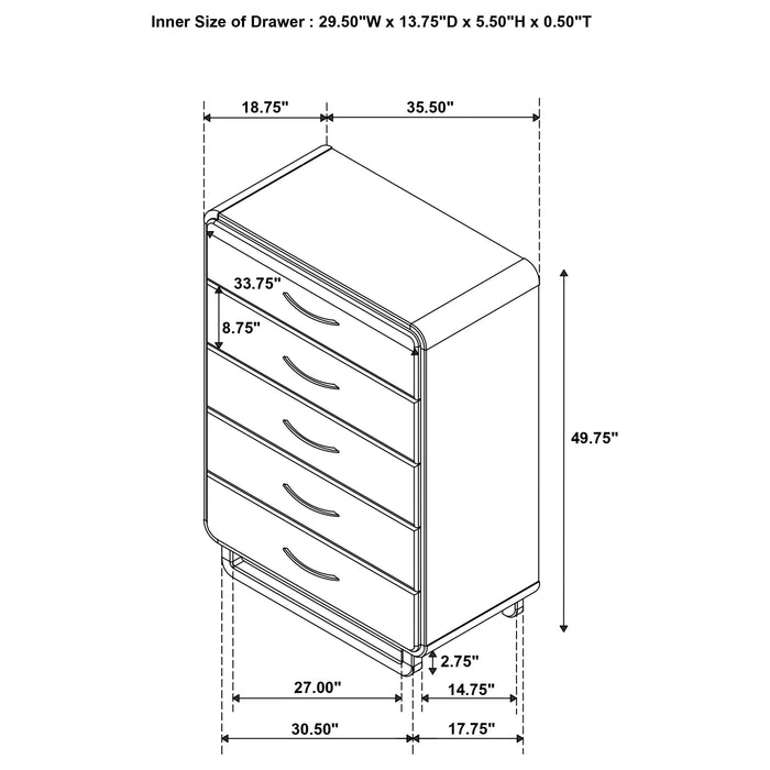 Five Star Furniture - Amsbury Chest of Drawers