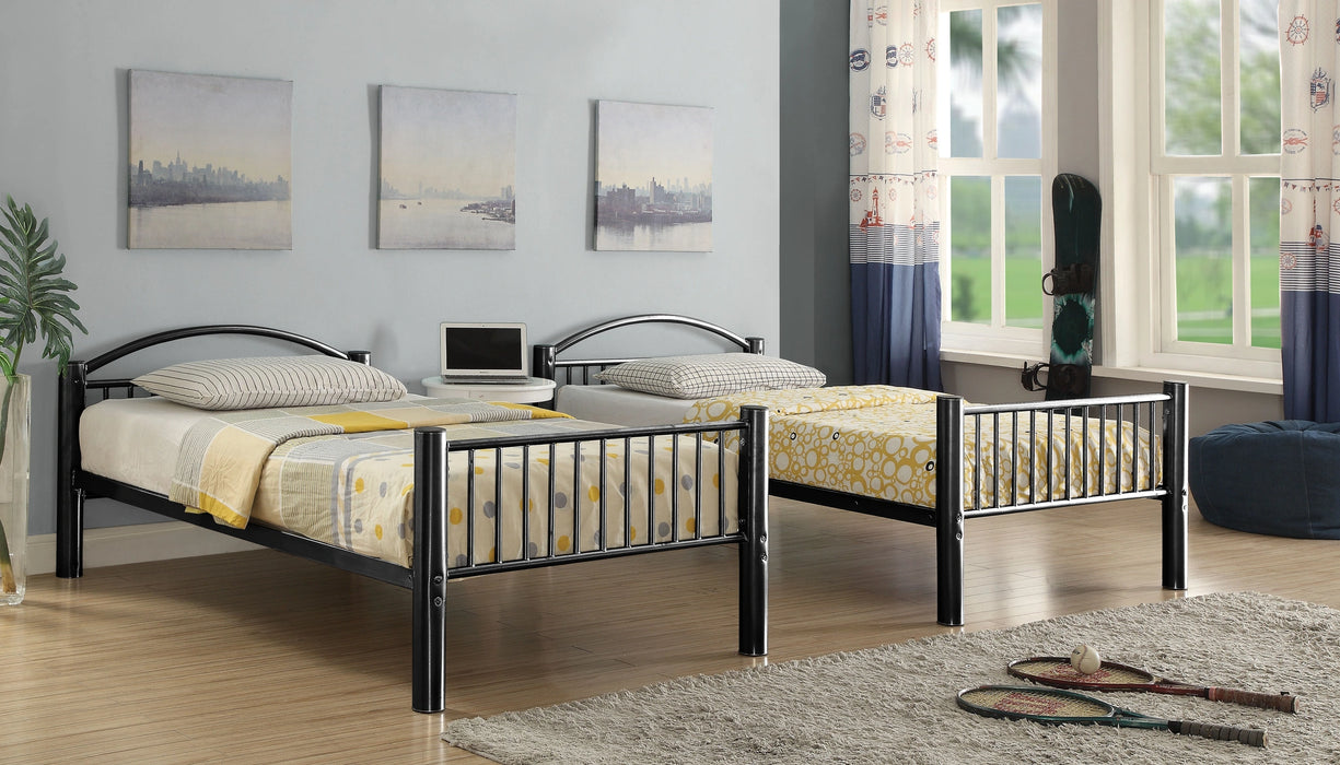 Five Star Furniture - Cayelynn Black Bunk Bed (Twin/Twin)