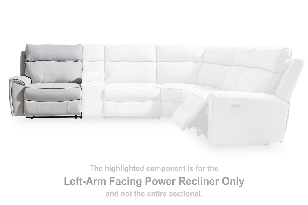 Five Star Furniture - Social Pointe Reclining Sectional with Storage Consoles
