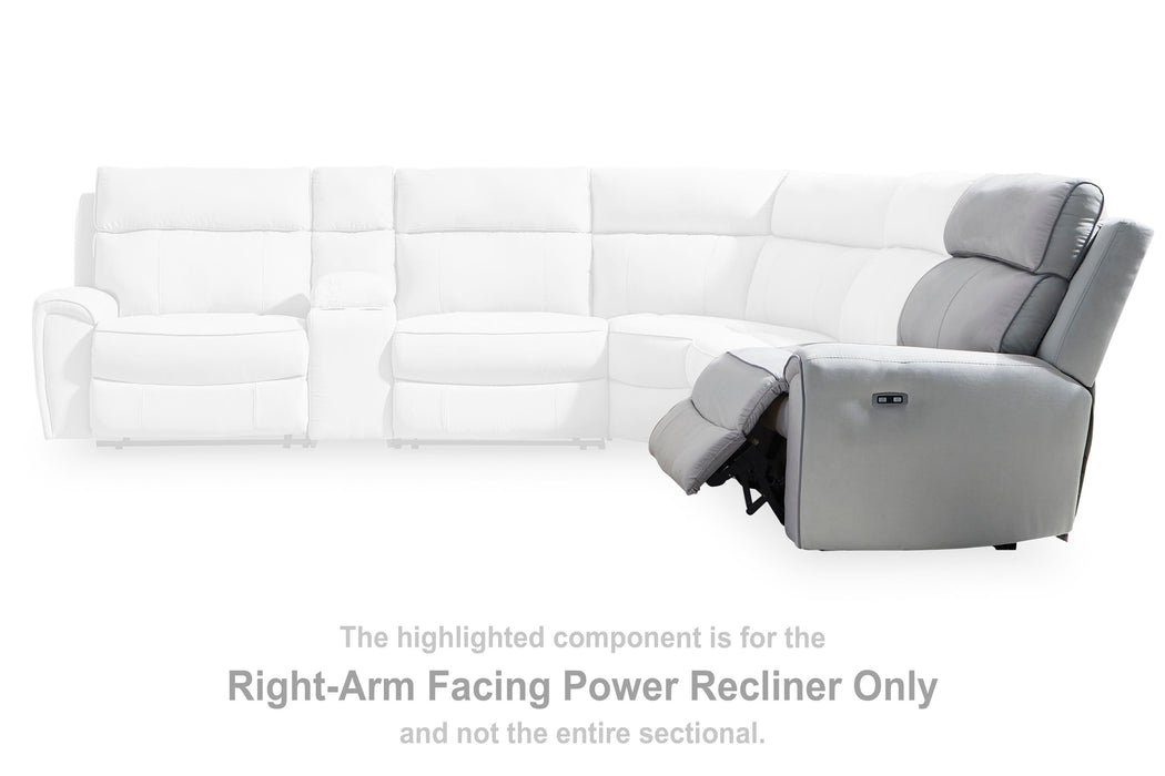 Five Star Furniture - Social Pointe Reclining Sectional with Storage Consoles