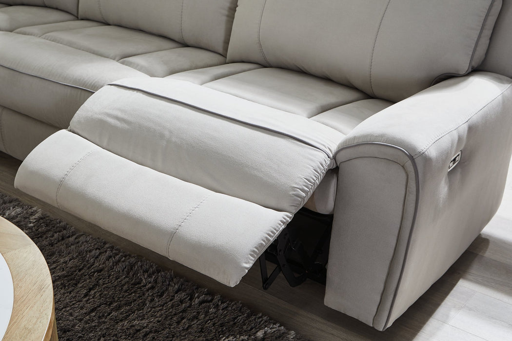 Five Star Furniture - Social Pointe Reclining Sectional with Storage Console