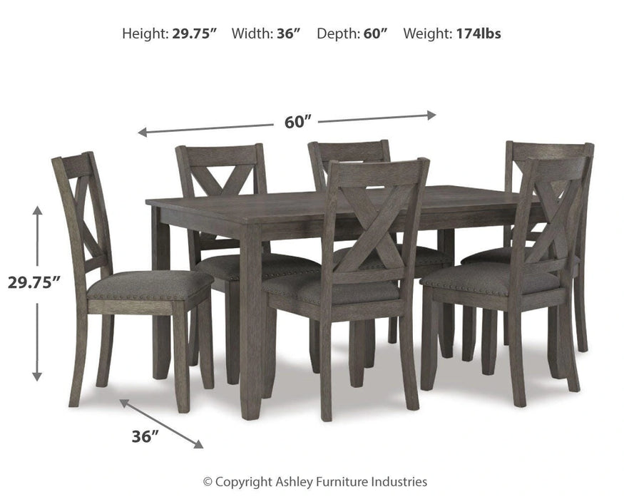 Five Star Furniture - Caitbrook Dining Table and Chairs (Set of 7)