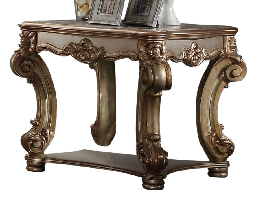 Five Star Furniture - Acme Vendome End Table in Gold Patina 83121