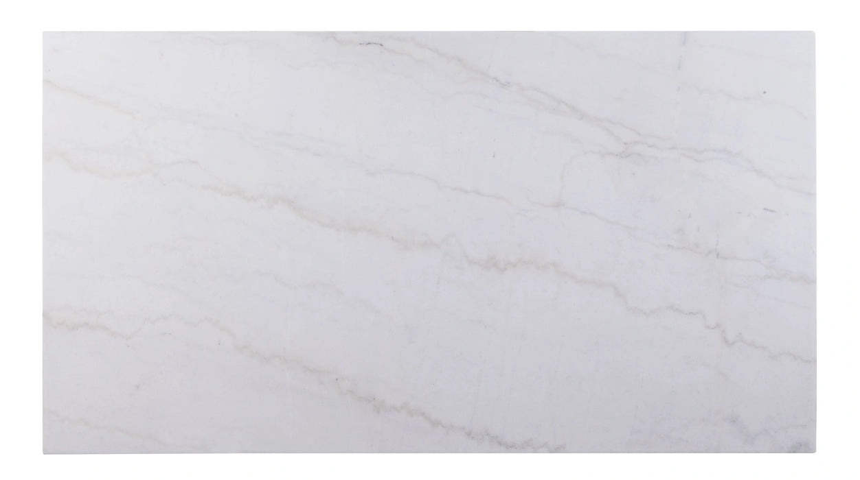 Five Star Furniture - Gerardo White Marble & Weathered Espresso Dining Table