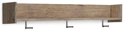 Five Star Furniture - Oliah Wall Mounted Coat Rack with Shelf image